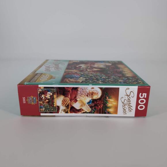 Master Pieces 500 Piece "Christmas Dreams" Glitter Jigsaw Puzzle & Poster - GUC - Picture 6 of 12